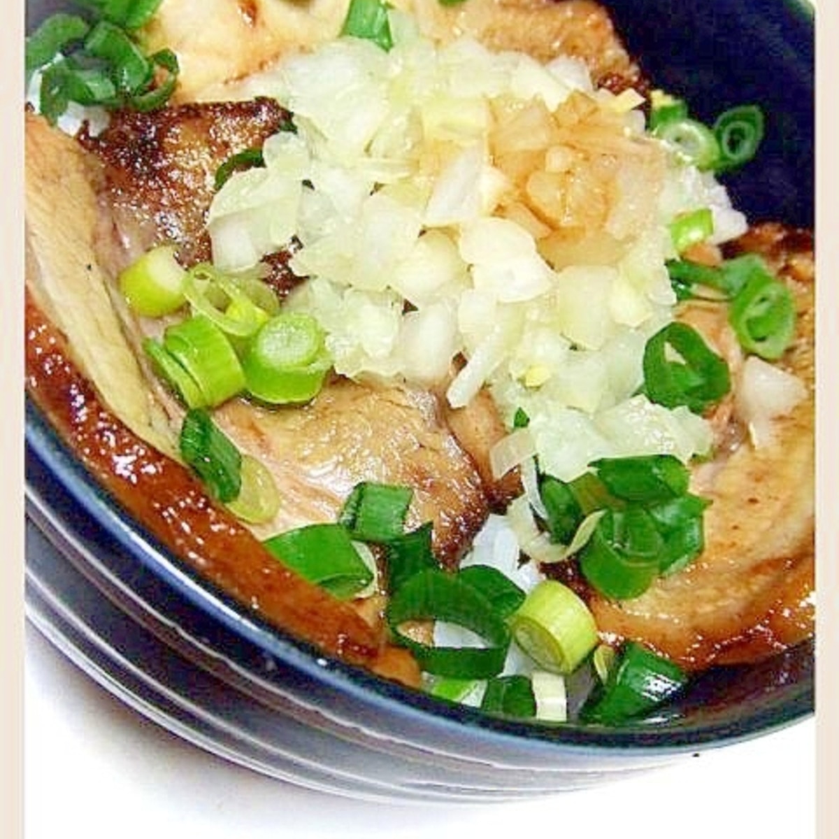 玉ねぎですっきりなチャーシュー丼 レシピ 作り方 By ねうしとら子 楽天レシピ